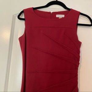Red professional work Dress by Calvin Klein
